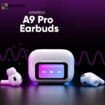 A9 Pro ANC Earbuds Touch Screen Display